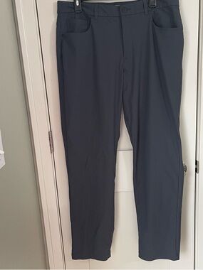 VRST Athletic Pants Men’s Grey 36x34 Golf Stretch Slim Straight Active Preppy